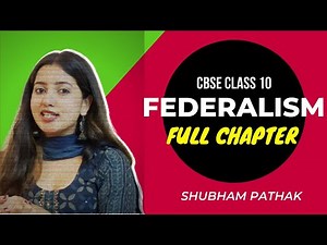 Federalism | Class 10 Civics | Class 10 SST | Full Chapter | Shubham Pathak Video Lecture