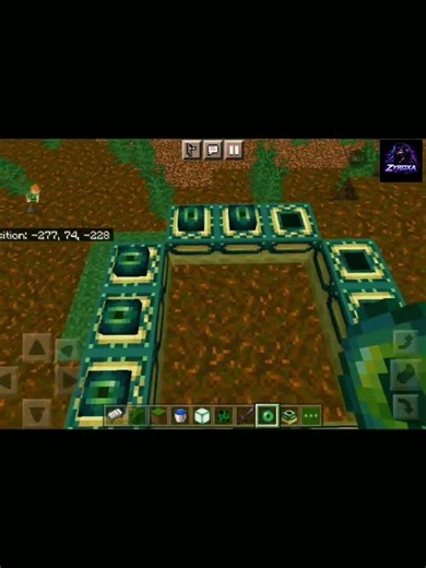 how to make end portal in minecraft 😀 #minecraft ‪@Zyroxa-c6x‬ #buildcraft