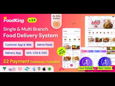 How to Install FoodKing - Restaurant Food Delivery System with Admin Panel & Delivery Man App | POS