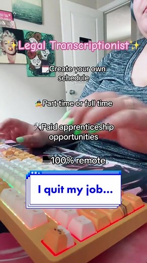 I’m Diana 🎀 Admin turned CEO in the legal transcript industry. I came into this industry in 2017 with zero knowledge. 6 years later, I am spilling the beans 🫘 and sharing the pathway I took in the industry, which has led to high page rates, consistent work, and high accuracy in my work. I’m obsessed 💗 I have a bunch of resources in my bio, like FAQs, equipment links, and the training I recommend that is taught by a certified court reporter and comes with the opportunity of paid apprenticeshup