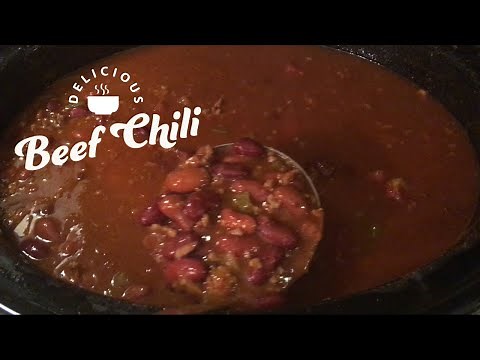 Homemade Crockpot Beef Chili with McCormick Chili Seasoning Mix| Slow Cooker