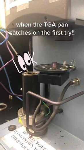thermal gravimetric analysis (TGA) provides the degradation temperature of a material #polymer #gradstudentlife #womeninstem