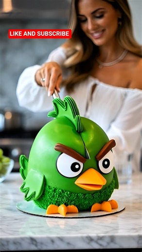 Angry Birds Cake ASMR 🍰🔪 | Luxury Dessert Cutting (Oddly Satisfying)#cakecutting #asmr #viralshorts