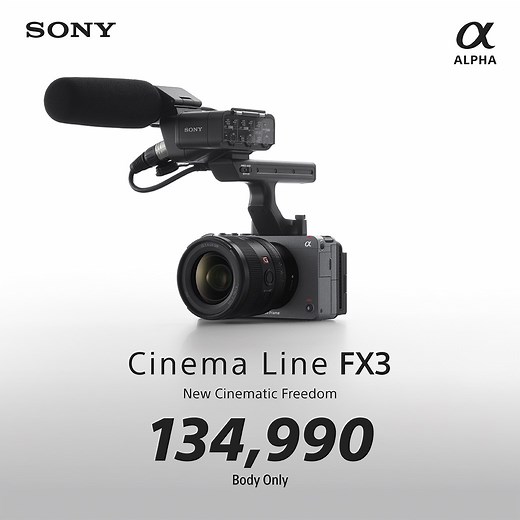 Sony Cinema Line FX3 Body