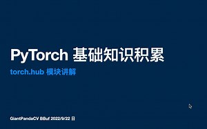 《PyTorch基础知识积累》之torch.hub模块讲解