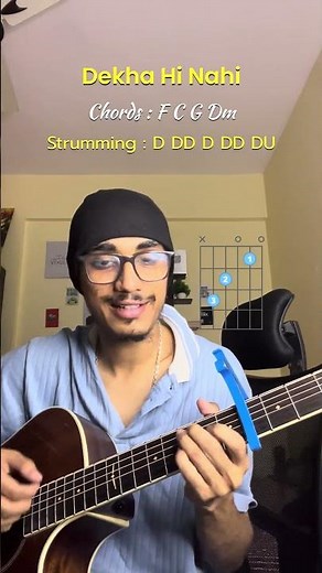 Dekha Hi Nahi Guitar Lesson | 4 Easy Chords | Osho Jain #shorts