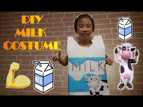 NUTRITION MONTH COSTUME | DIY MILK COSTUME | HOW TO MAKE DIY COSTUME