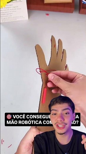 How to make a cardboard robotic arm using straws and string?