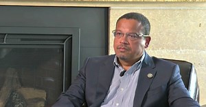 Keith Ellison Fights Back Tears During Interview About Abuse Allegations