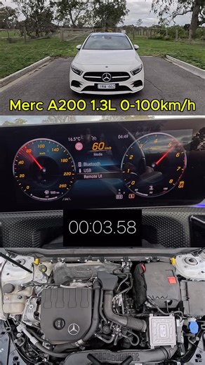 Navbat on Instagram: "0-100 km/h | Mercedes A200 1.3L | Full Review on my YouTube channel - Link in Bio #explorepage #0to100 #carreels #acceleration #mercedes #carculture"