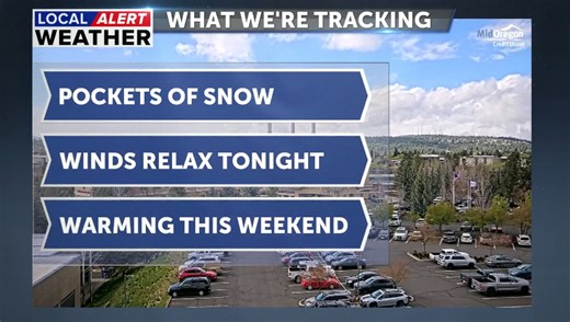 Local Alert Weather Day: Mountain snow continues, wintry mix possible overnight across the high desert
