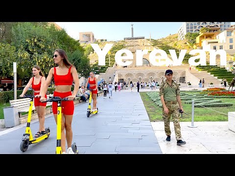 Yerevan Armenia 🇦🇲 4K HDR 60fps Walking Tour Erevan Երևան 2022