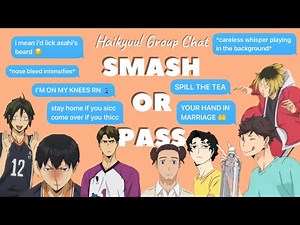 Haikyuu! Smash or Pass 💥 (Day 4) *FINAL PART*