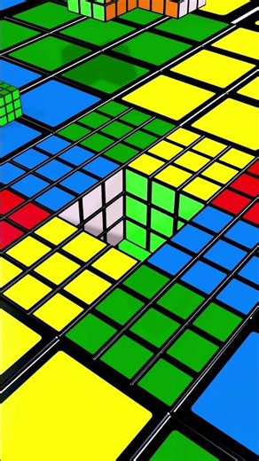 Infinite Rubiks Cube Loop 01 #3d #animation #roblox #loop