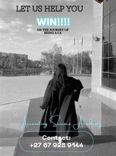 Let us help you win in Accounting, From first year to CTA ✨ Your CA(SA) Journey starts with the right support📚 Contact us to join our Academy🚀 #unisa #accountingscienceacademy #cta #pgda #accounting
