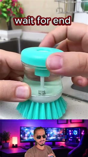 Dish Scrubber Soap #duet homegadgets #shorts #ilovegadgets #cleaninggadgets #funny #gadgests