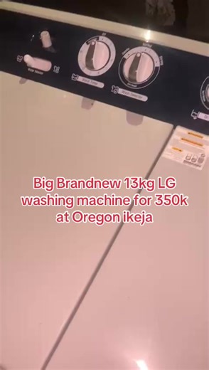 Big Brandnew 13kg LG washing machine for 350k at Oregon ikeja #reviews #ikorodudeclutter #decluttering #fyp #Lagos
