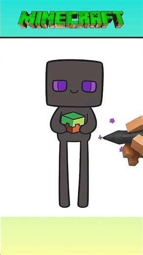 Minecraft Enderman drawing #minecraft #drawing
