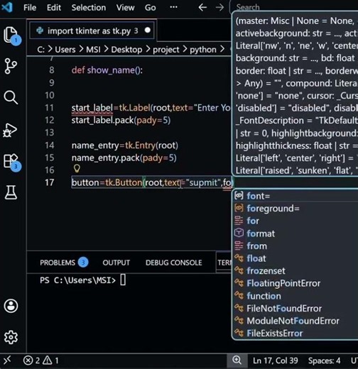 python GUI application #python #tkinter