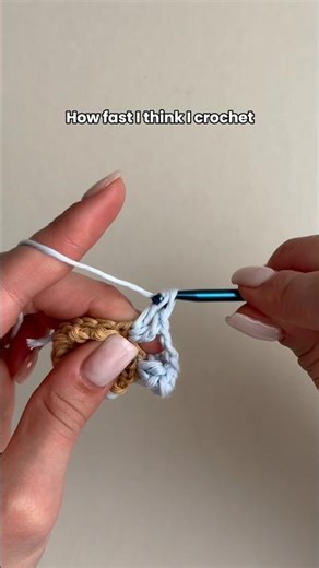 Do you imagine your crochet speed like this too? #crochet