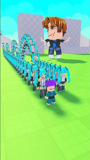 Thanos vs Miku extra waves #roblox #shorts