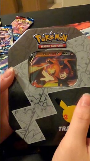 Lance's Charizard V Tin Opening Pokémon TCG: Celebrations