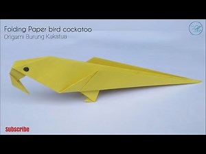 Origami Burung Kakatua I Folding Paper Bird cockatoo