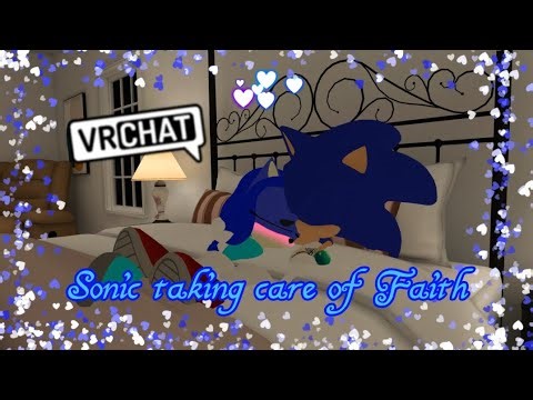 Sonic taking care of Faith (VRChat)