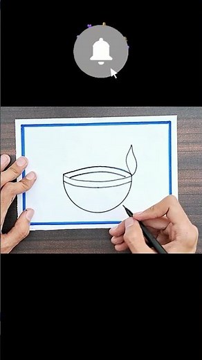 I Tried the Easiest Diya Drawing for Diwali