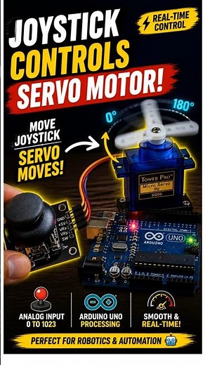 Control a Servo with Joystick! 🤯 Arduino Uno