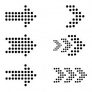 Black Arrow icon set vector illustration. Flat and modern cursor and...