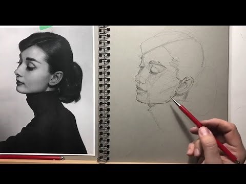 Drawing Audrey Hepburn