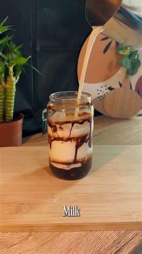 How to Make Iced Mocha Latte ❄️🍫 | Easy & Refreshing #drinkrecipes #coffeelatteart #cocktail #drink