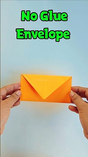 How to make an Envelope WITHOUT Glue or Tape! ✉️
