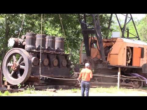 Moving the 22 Ton Fairbanks Morse 32E Diesel Engine