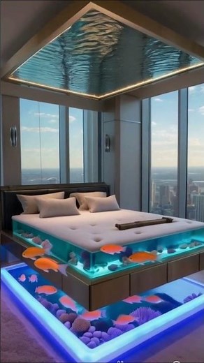 Futuristic Aquarium Beds You Have to See to Believe 🛏️🐠