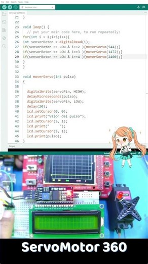 Servomotor 360 #arduino #arduinocomofunciona #arduinoideas