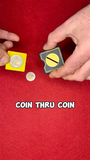 Coin Thru Coin Magic Trick 🪄#magic #tricks #magictricks #diy #foryou #memes