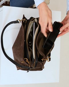 The Lenox Satchel brings bold studs to soft suede → americanleatherco.com ⭐️ | American Leather Co.