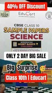 Educart Class 10 Sample Paper 2025-26 40% off Big Sale #educart #educartsamplepaper #educartbooks