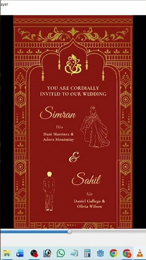 How to create wedding card in canva / canva tutorial / wedding card tutorial #shorts