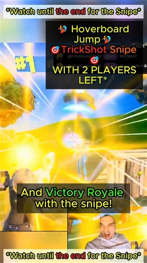 Trickshot Hoverboard Snipe For The Win in #fortnite Watch full game on my recent livestream VOD !