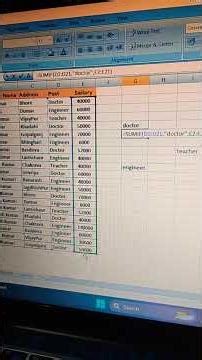 MS Excel SUMIF Formula Tutorial | Post और Address के हिसाब से Salary Total कैसे निकाले