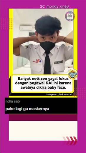 Alasan Wajah Pegawai KAI Ini Bikin Salah Fokus #PegawaiKAI #BabyFace #MomenKocak