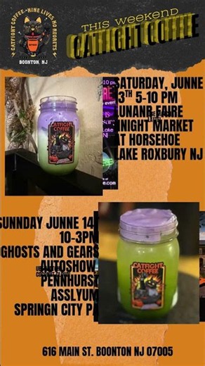 This weekend with Catfight Coffee!