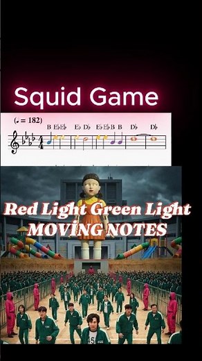 Squid Game Theme - Animated Easy Notes