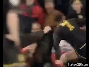 Eric Cantona Kung Fu Kick on Make a GIF