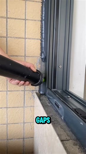 Use glue to seal the window cracks to prevent rainwater from entering.#EngineeringInAction #SatisfyingProcess #fblifestyle | Tech Treasures