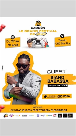  GAME ON présente : LE GRAND FESTIVAL DE JEUX !  Amoureux de...