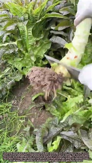 Scientific Insights into Harvesting Bolted Lettuce Crops